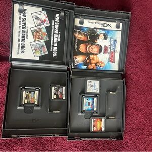 Nintendo DS Game Set with Black Cases